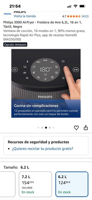 Philips Airfryer Serie 3000 6.2L