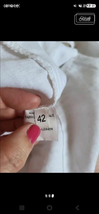 Pantaloni donna lino Made in Italy