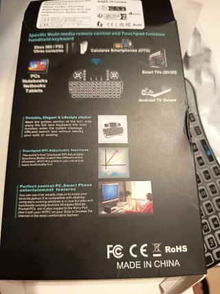 Mini tastiera wireless con touchpad