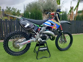 Kawasaki  kx 125.  SplitFire Motocross KYB Pro Cir