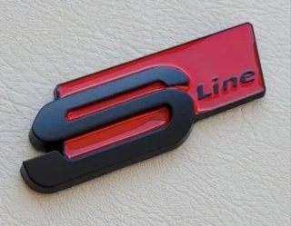 Logo Emblema Audi Sline para Maletero