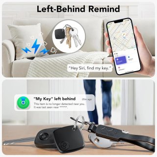 Air Tag Smart Tracker 4 Pack, Localizzatore Compatibile con Apple Buscar (Solo iOS)
