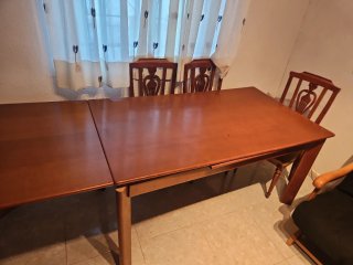 Mesa comedor extensible madera 6-10 personas