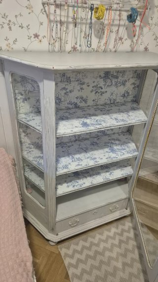 Vitrina Provenzal restaurada Toile de Jo