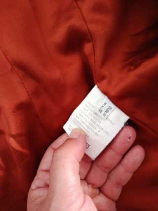 Chaqueta acolchada Biba naranja T. M/L