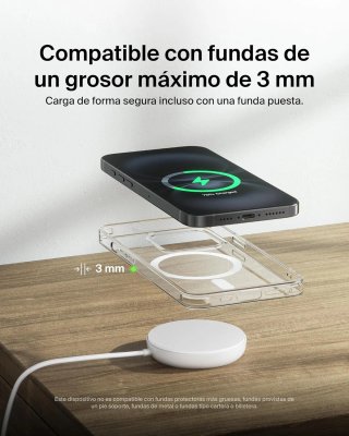 Belkin Cargador Inalámbrico Compatible con MagSafe