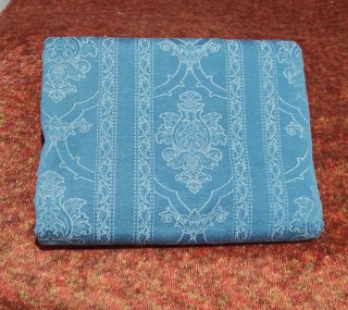Tessuto robusto azzurro con motivo floreale