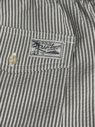 Bañador Polo Ralph Lauren Rayas Grises Talla L