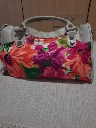 Borsa Balenciaga City a fiori