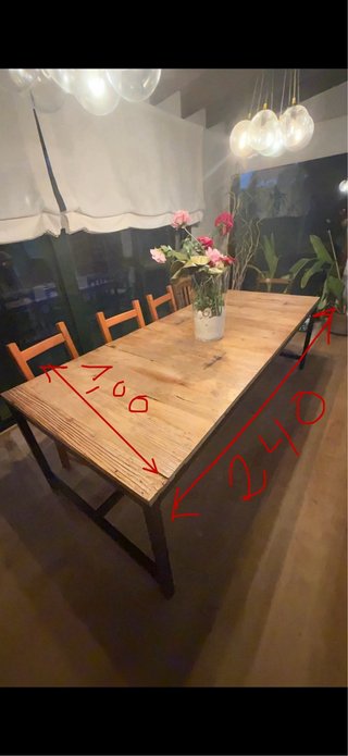 Mesa comedor madera diseño 10 pax(regalo 10 sillas