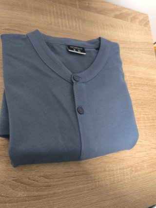 Camisa Henley Lefties Azul Grisáceo