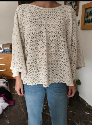Poncho Beige Talla Única
