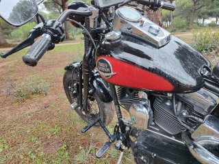 Harley Davidson Springer Classic Negra/Roja