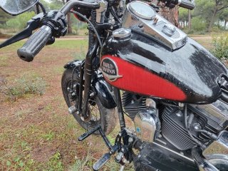 Harley Davidson Springer Classic Negra/Roja