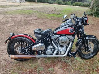 Harley Davidson Springer Classic Negra/Roja