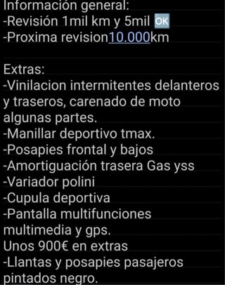 Yamaha XMAX 300 Negra