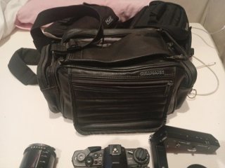Olympus OM-4 Cámara Completa + Accesorios