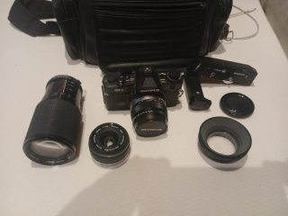 Olympus OM-4 Cámara Completa + Accesorios