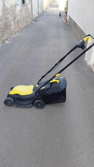 Cortacésped Eléctrico Amarillo y Negro
