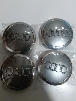 TAPABUJES AUDI 69mm GRIS EMBLEMA LLANTAS AUDI