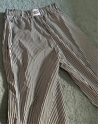 2 Pantaloni freschi estivi lunghi neri bianchi