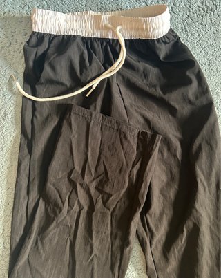 2 Pantaloni freschi estivi lunghi neri bianchi