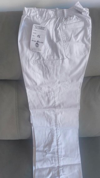 Confezione da 5 pantaloni da lavoro bianchi del gruppo HELIOS