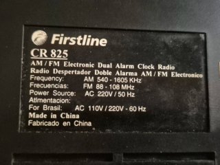 Radio despertador Firstline digital