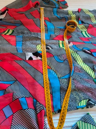 Kimono fluido estampado multicolor