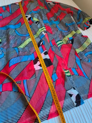 Kimono fluido estampado multicolor