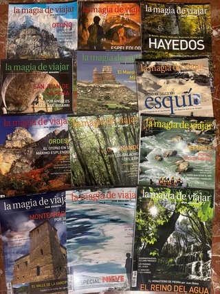 Lote, 12 Revistas, la magia de viajar Aragón guia