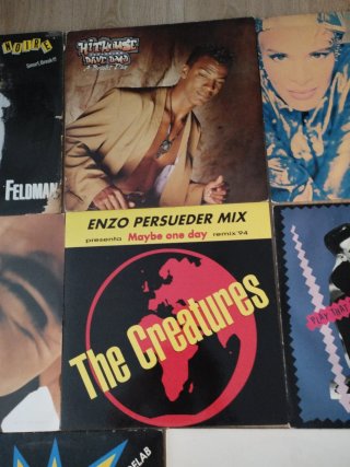 Lote 8 vinilos Maxi Singles Dance, Funk, Hip Hop