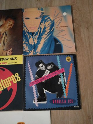 Lote 8 vinilos Maxi Singles Dance, Funk, Hip Hop