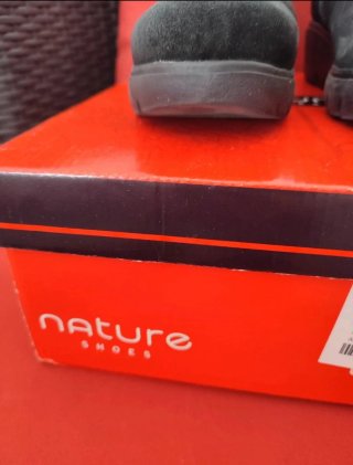 Botines ante negros con pedrería talla 39