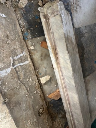 Peldaño/escalón Mármol Carrara Antiguo 140cm