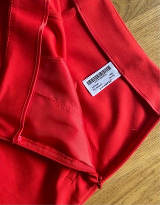 Zara Shorts Rojos Tiro Alto Talla S