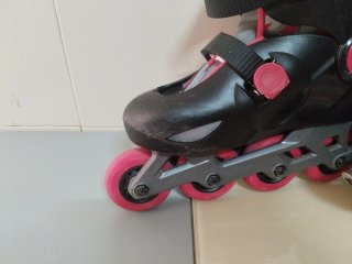Patines en línea Oxelo negros y rojos