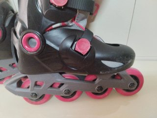 Patines en línea Oxelo negros y rojos