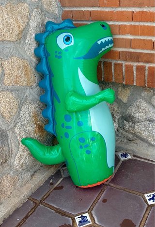 2 gonfiabili d'acqua: tappeto e dinosauro