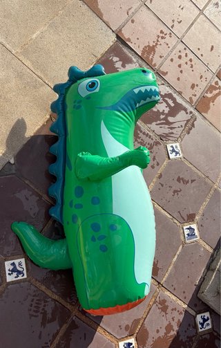 2 gonfiabili d'acqua: tappeto e dinosauro