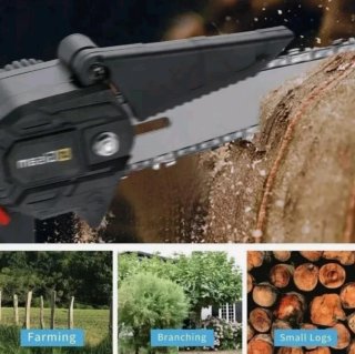 MOTOSEGA Elettrica 6” 2 Batterie 48v Giardinaggio