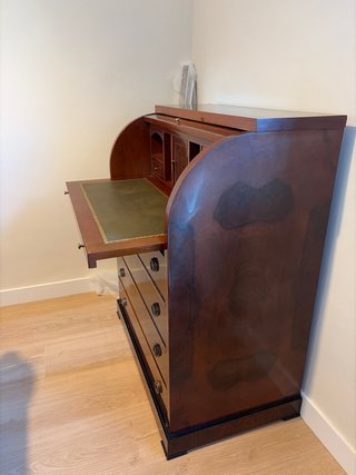 Bureau de marqueteria de Nogal vintage