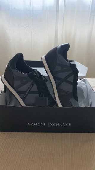 Zapatillas Armani Exchange negro y gris