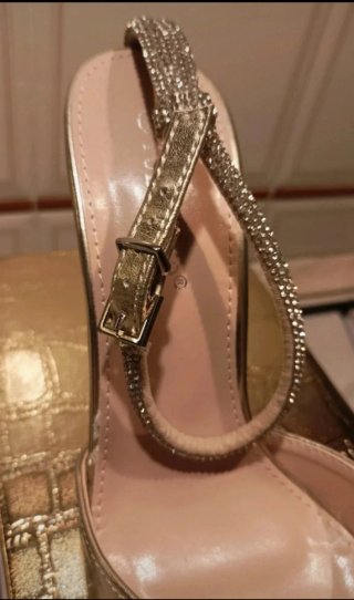 Scarpe donna Tulipano oro eleganti cerimonia