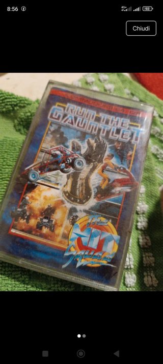 Commodore 64 Run The Gauntlet Cassetta