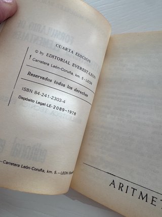Libro: Formulario de Matemáticas Elementales