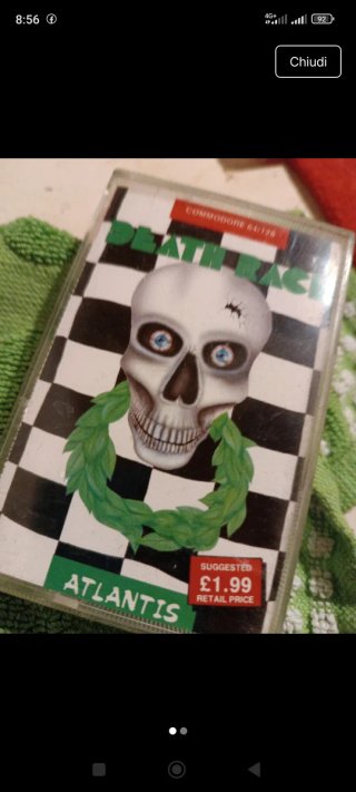 Death Race Commodore 64 Atlantis Cassetta