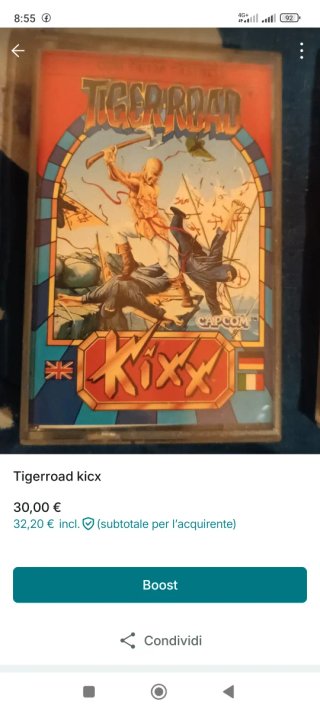 Tiger Road Kicx Capcom Commodore 64
