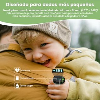 Pulsioxímetro infantil Bluetooth con app, niños