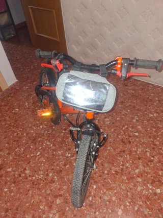 Bicicleta infantil 16 naranja